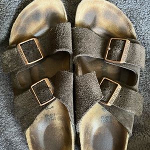 Brown suede ax 39 Birkenstock Sandals